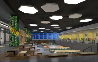 现代公司休息区3D模型下载